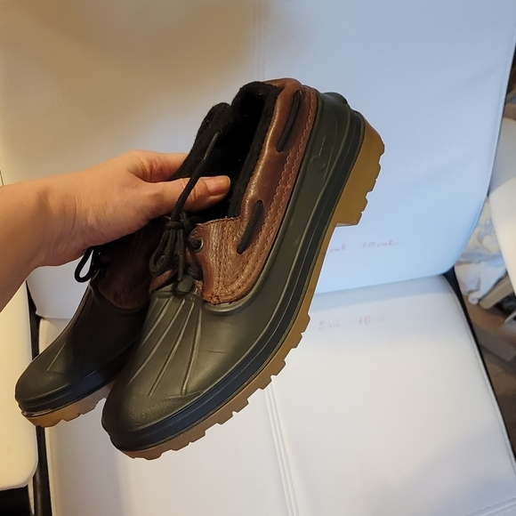 ORVIS Waterproof Rubber Leather Duck Hiking Shoes Boots W 8 / Men 6 - Picture 7 of 12